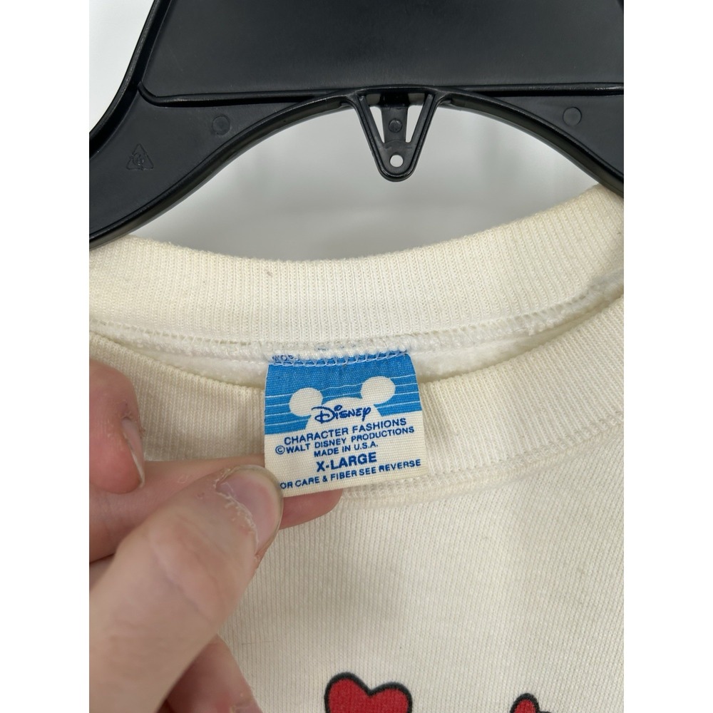 Vintage Disney Minnie Mouse Crewneck Sweatshirt‎ 90s Graphic Made In USA XL - Picture 3 of 7